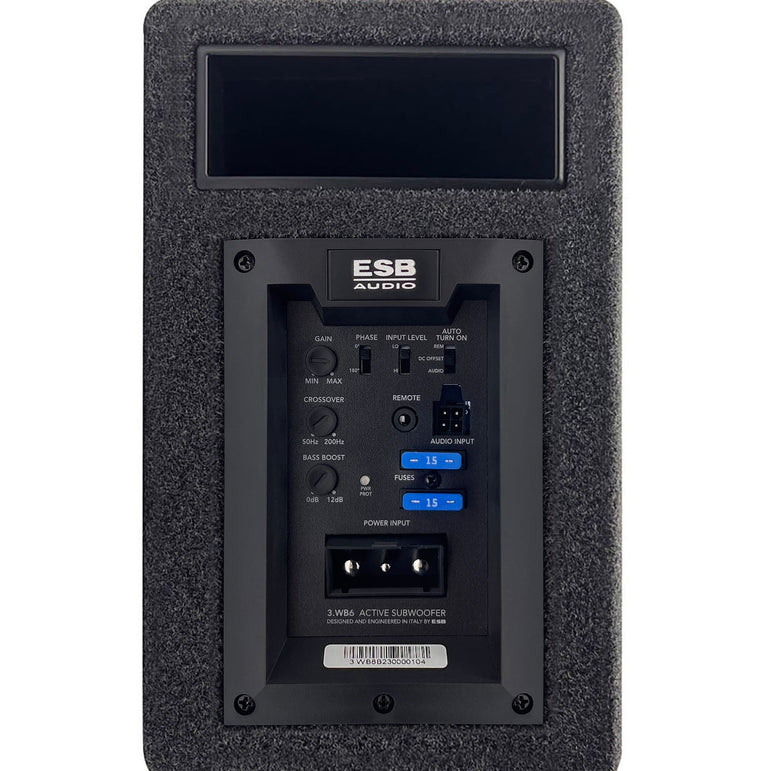 ESB Audio 3.WB6 kompakti aktiivinen subwoofer 15cm syvyys