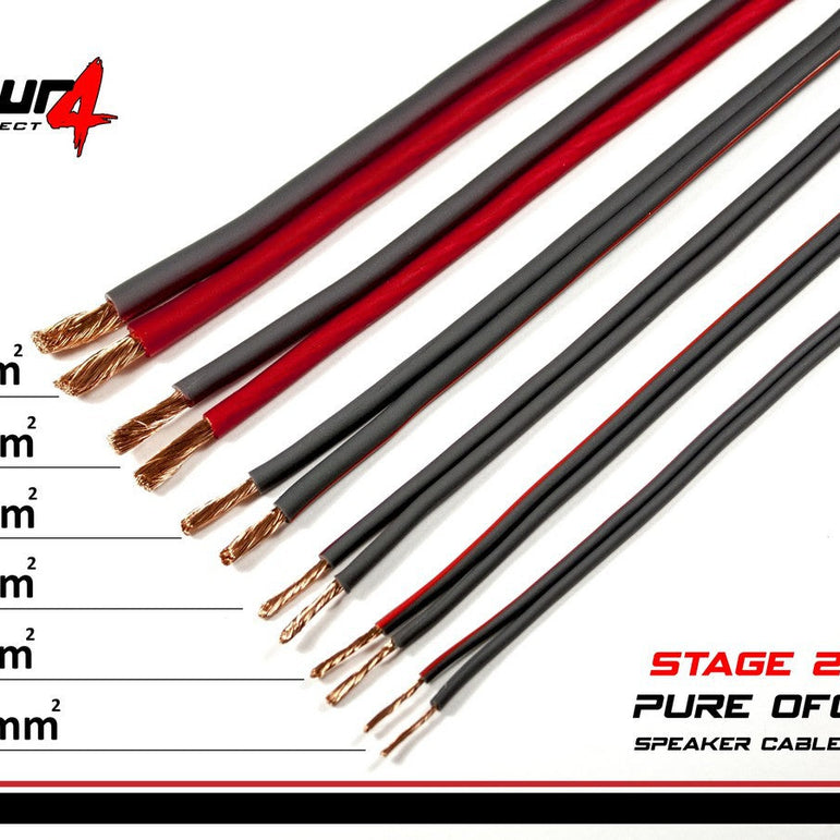 FOUR Connect 4-800233 STAGE2 OFC speaker cable 2x1.5mm2 mini spool 30m