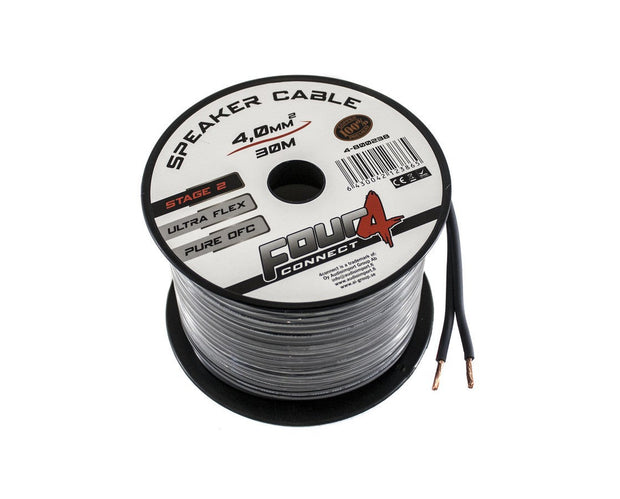 FOUR Connect 4-800238 STAGE2 OFC speaker cable 2x4.0mm2 mini spool 30m