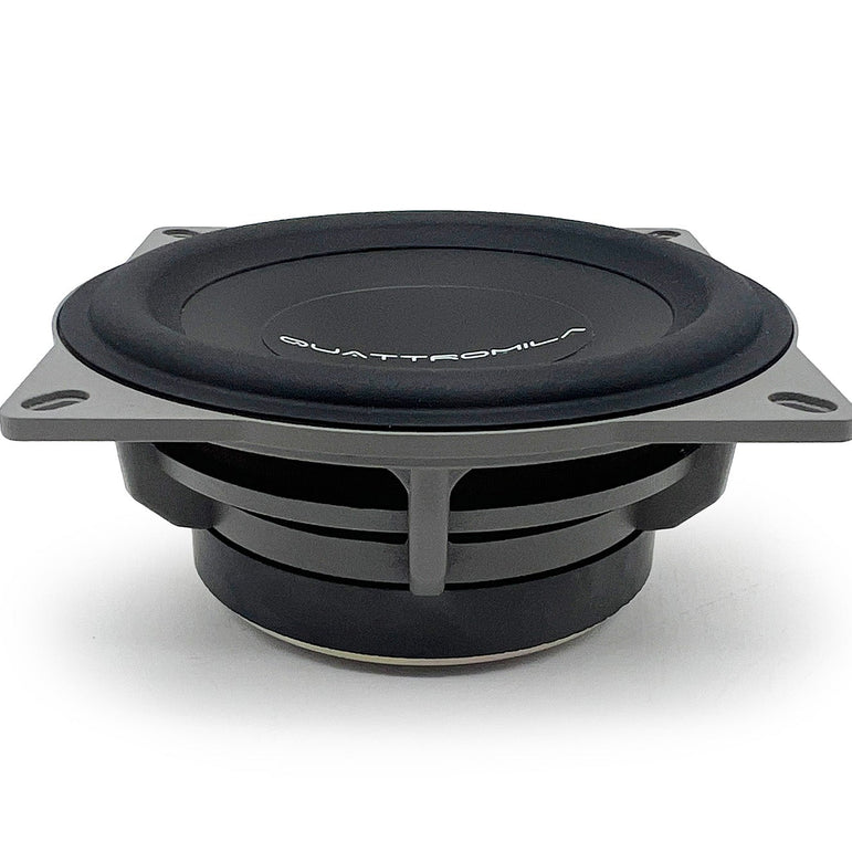 ESB Audio 4.100 keskialueelementti sivunäkymä, alumiininen korirunko