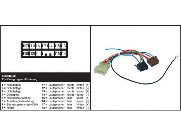 AIV Car radio adapter - SUBARU Justy / SUZUKI Vitara / Wagon 410974