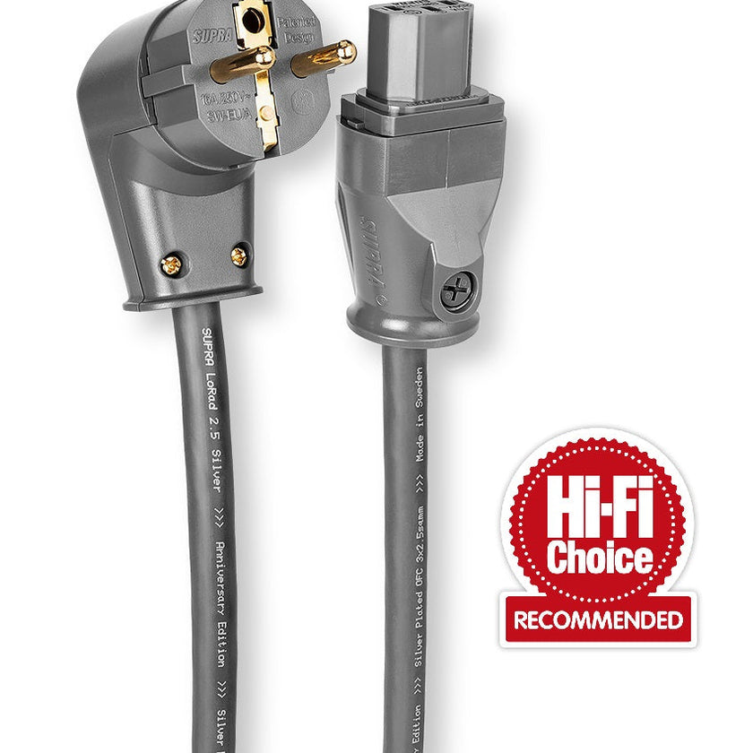 Supra LORAD SPC 2.5 mm2 power cable with angled plug
