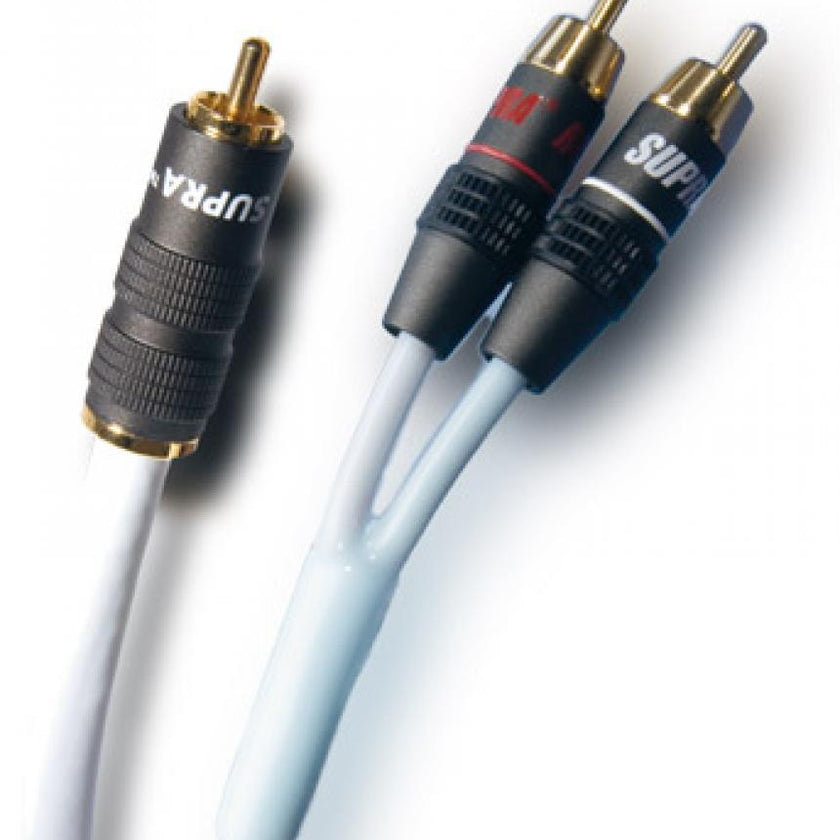 Supra Y-Link RCA-kaapeli, valkoinen