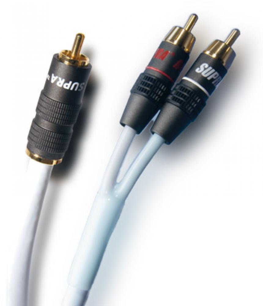 Supra Y-Link RCA-kaapeli, valkoinen