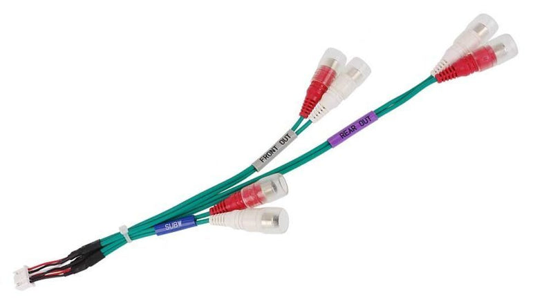 Alpine KTX-PRE1 Line Output Cable 3-pair RCA for car-specific head units