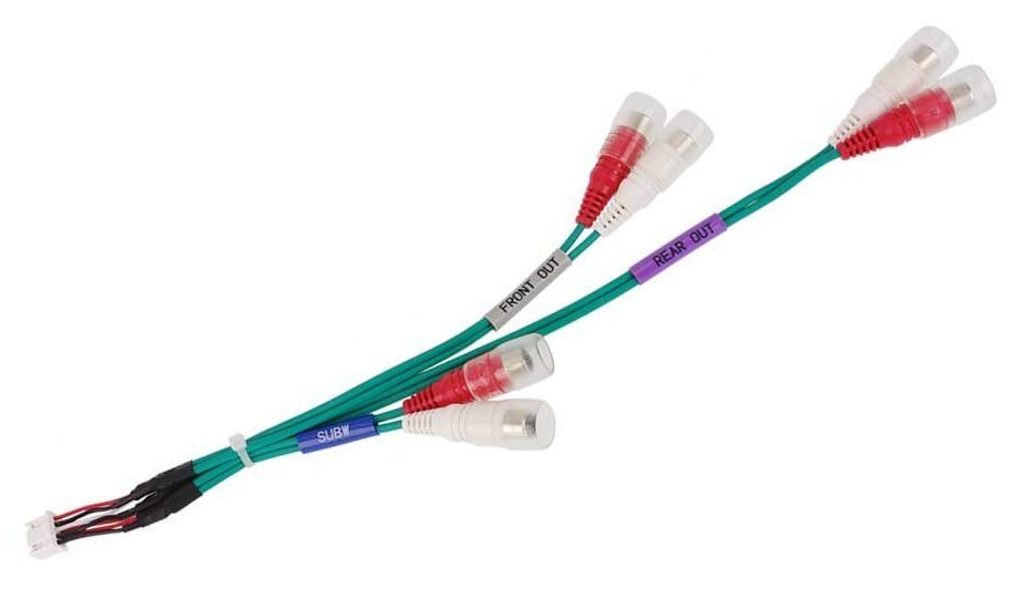 Alpine KTX-PRE1 Line Output Cable 3-pair RCA for car-specific head units