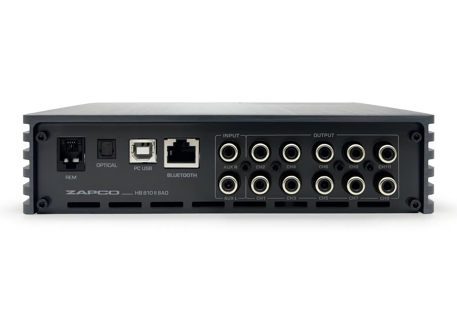 Zapco HB 810 II 8AD 10-channel DSP/8-channel amplifier.