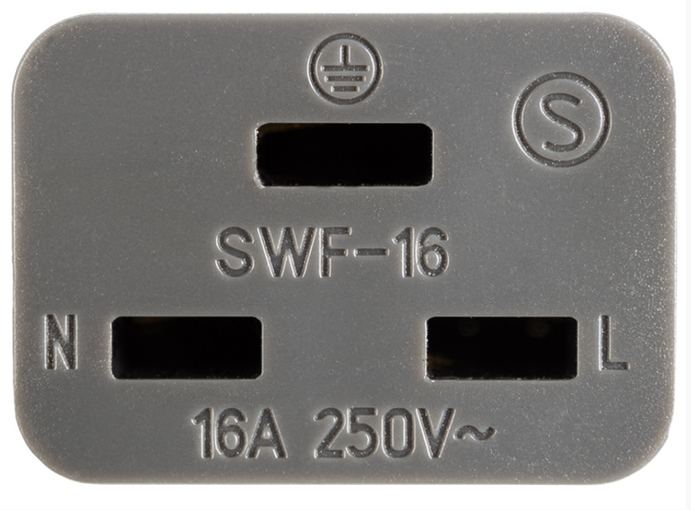 Supra LORAD 2.5 mm2 16 A virtajohto kulmalla