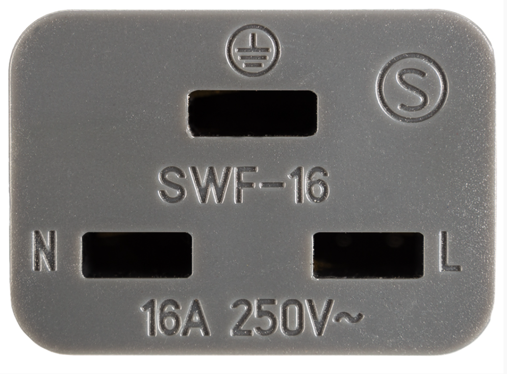 Supra LORAD 2.5 mm2 16 A virtajohto kulmalla