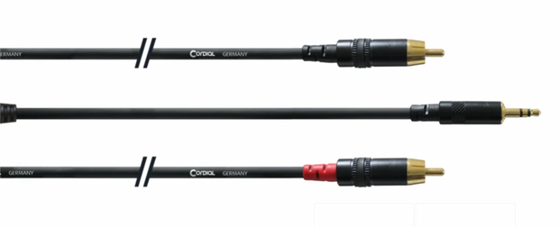 Cordial CFY WCC LONG 3.5mm to 2RCA cable