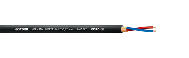 Cordial CMK 222 microphone cable, per meter