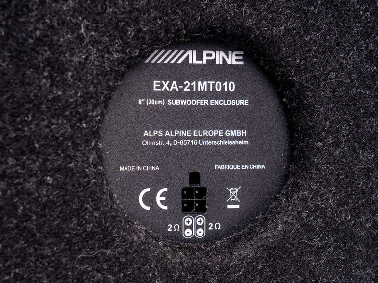 Alpine SWC-W84S907 Enclosed Subwoofer 8