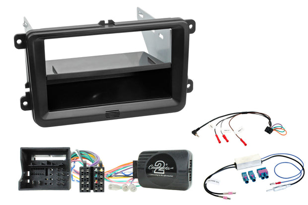 Transporter T6, Amarok etc. 2015-> (also Halo9/Halo11) 1-DIN/2-DIN player installation kit