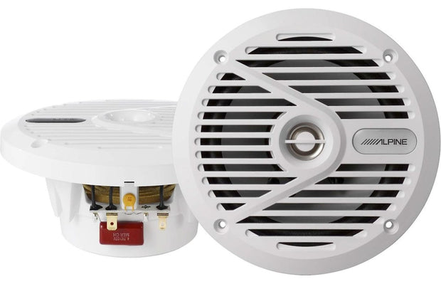 Alpine SPS-M601W 6.5" Marine Coaxial Speaker White