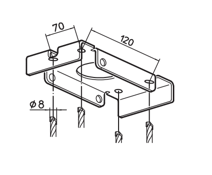 Genelec 8000 - 444 pitkä kattoteline, säädettävä | Hifikaupat.fi