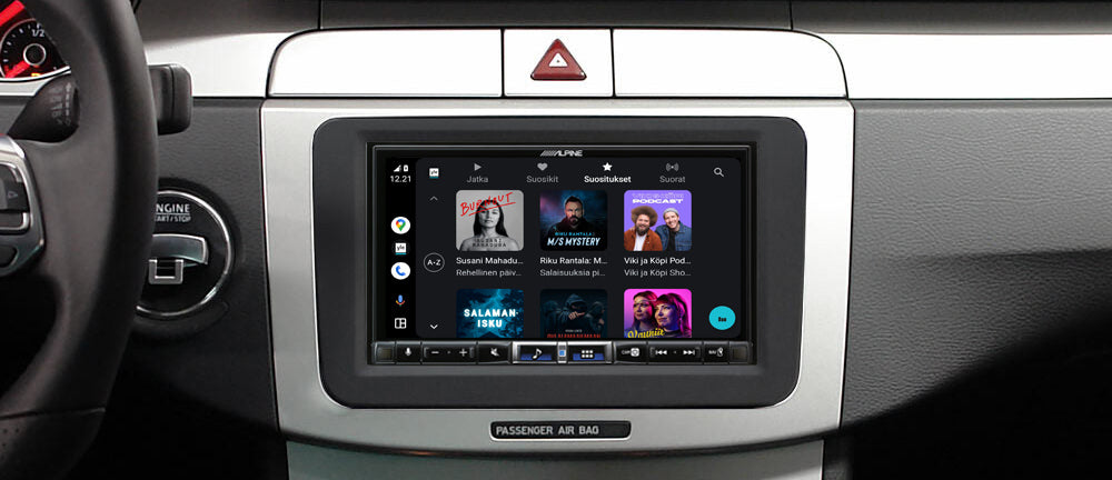 Alpine iLX-705D-VW musiikkivalikoima