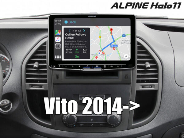 Alpine iLX-F115D-W447 Halo 11" CarPlay DAB Mercedes Vito W447