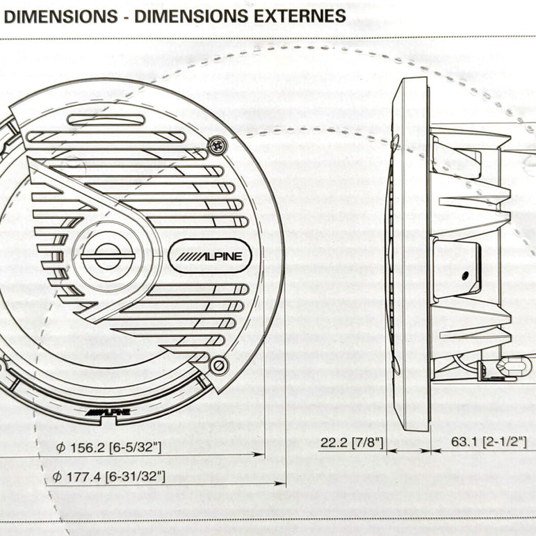 Alpine SPS-M601W 6.5