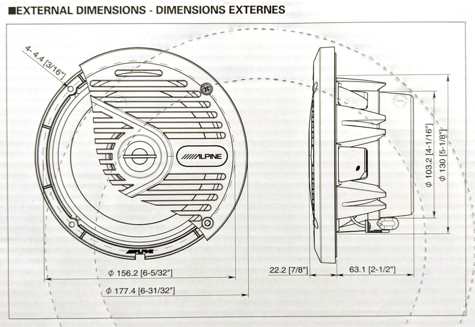 Alpine SPS-M601W 6.5